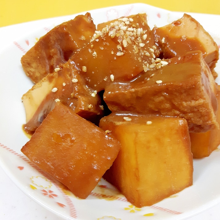 子供が喜ぶ 厚揚げと大根の赤味噌煮 レシピ 作り方 By Acchan66 楽天レシピ 子供が喜ぶ 厚揚げと大根の赤味噌煮 レシピ 作り方 By Acchan66 楽天レシピ
